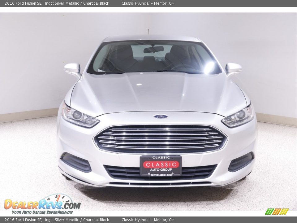 2016 Ford Fusion SE Ingot Silver Metallic / Charcoal Black Photo #2