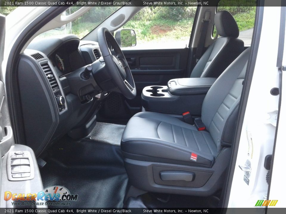 2021 Ram 1500 Classic Quad Cab 4x4 Bright White / Diesel Gray/Black Photo #9