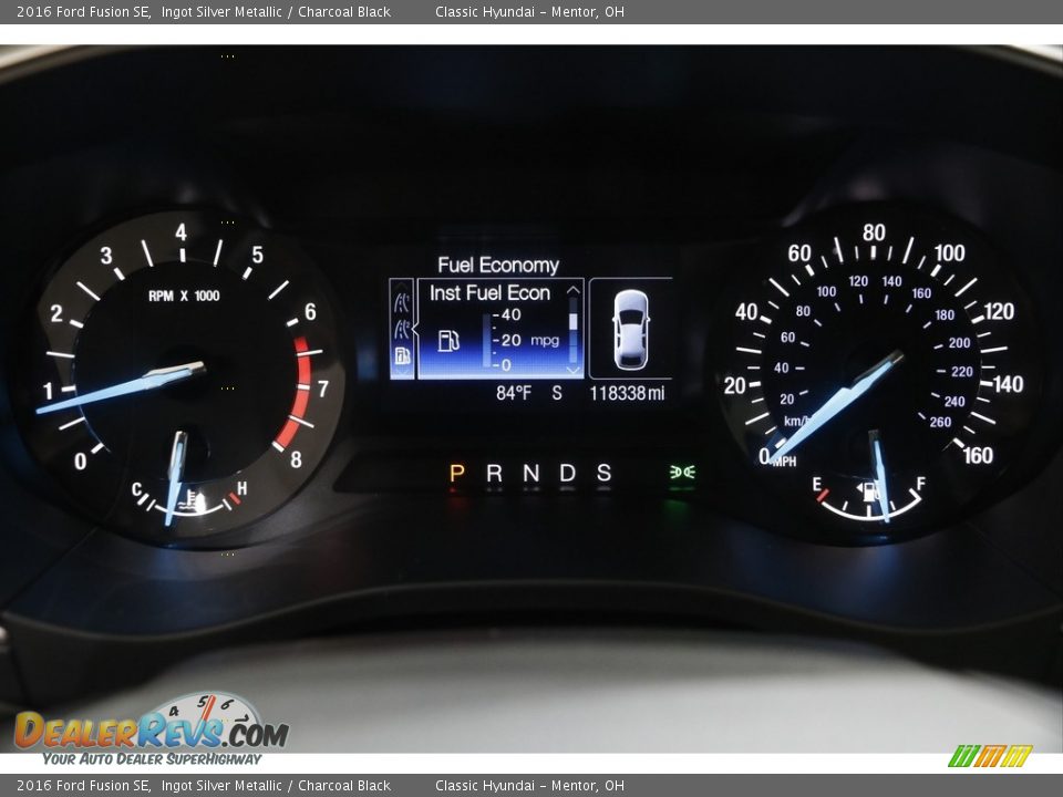 2016 Ford Fusion SE Ingot Silver Metallic / Charcoal Black Photo #8