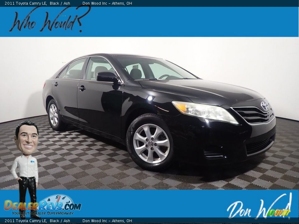 2011 Toyota Camry LE Black / Ash Photo #1