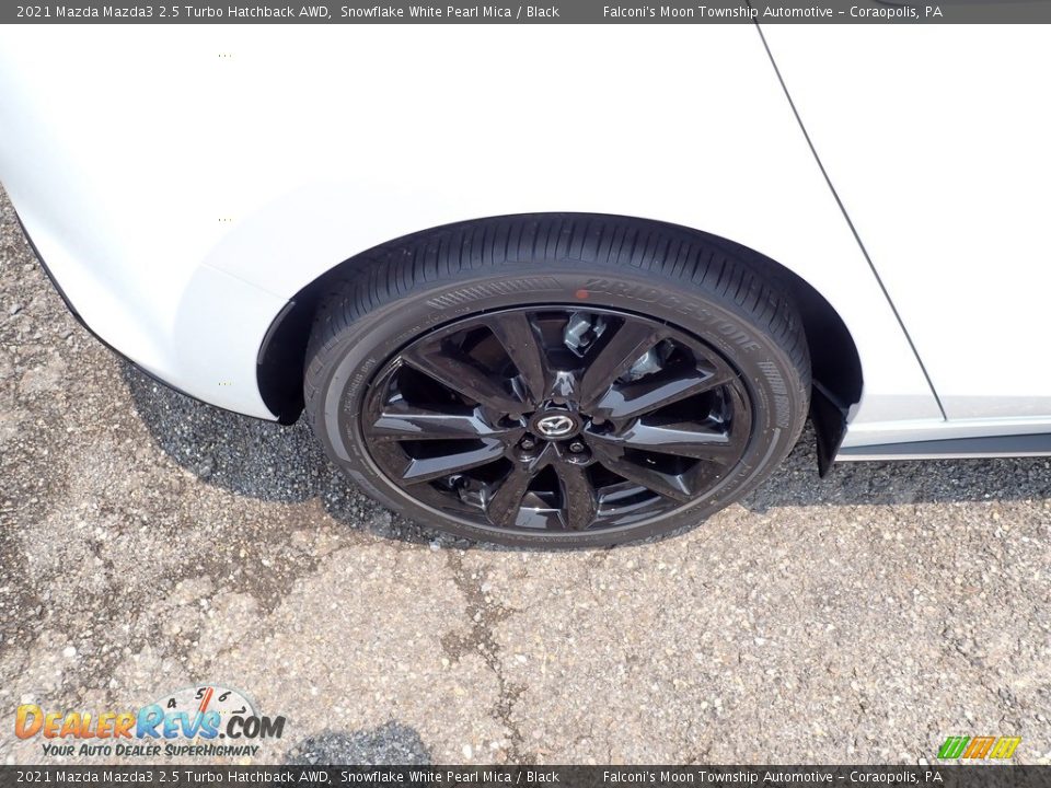 2021 Mazda Mazda3 2.5 Turbo Hatchback AWD Snowflake White Pearl Mica / Black Photo #9