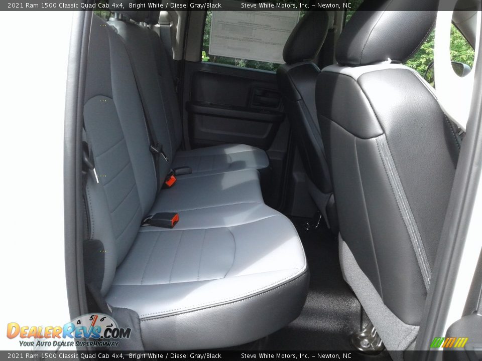 2021 Ram 1500 Classic Quad Cab 4x4 Bright White / Diesel Gray/Black Photo #13