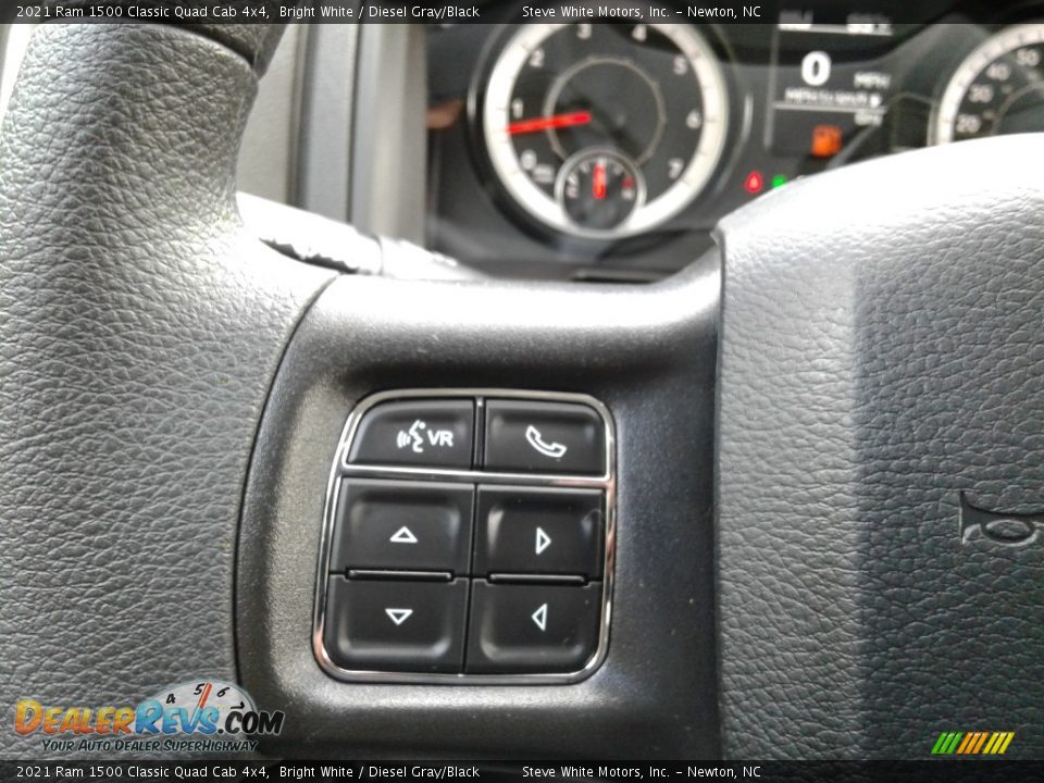 2021 Ram 1500 Classic Quad Cab 4x4 Bright White / Diesel Gray/Black Photo #15