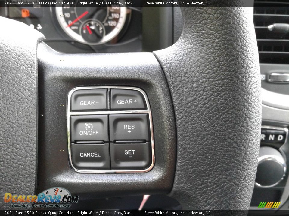 2021 Ram 1500 Classic Quad Cab 4x4 Bright White / Diesel Gray/Black Photo #16