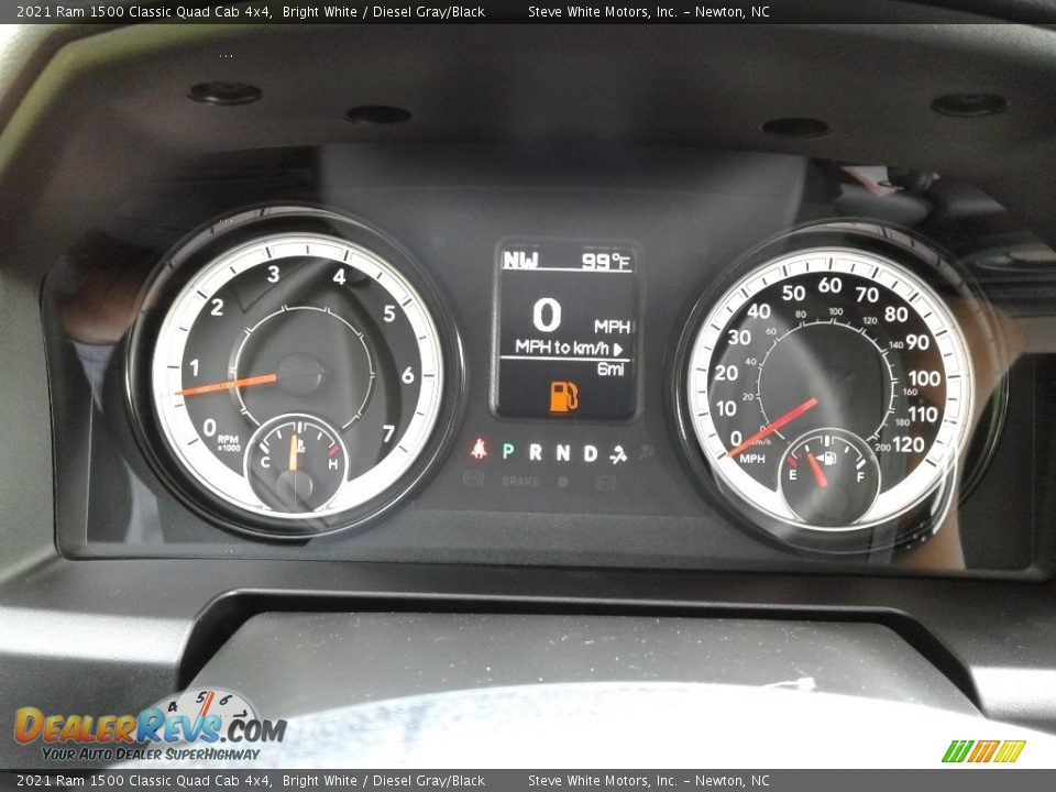 2021 Ram 1500 Classic Quad Cab 4x4 Bright White / Diesel Gray/Black Photo #17