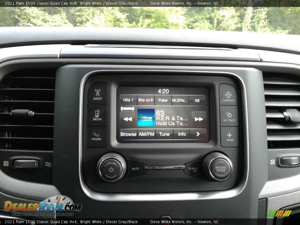 2021 Ram 1500 Classic Quad Cab 4x4 Bright White / Diesel Gray/Black Photo #19