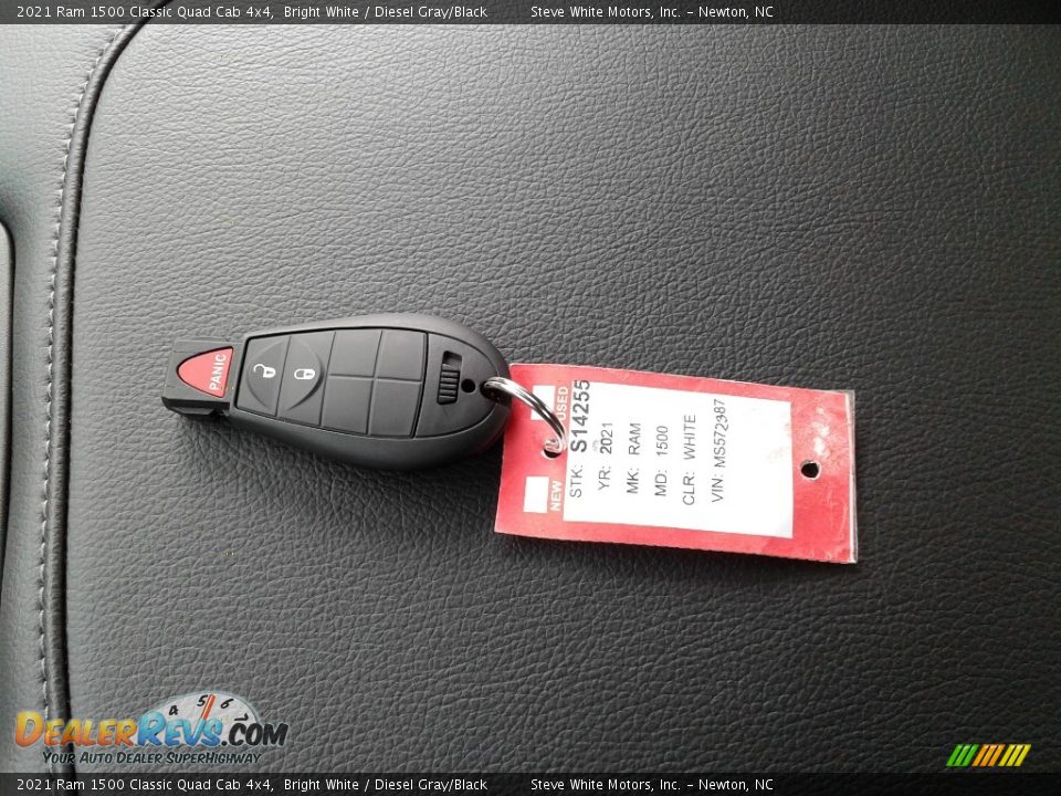 2021 Ram 1500 Classic Quad Cab 4x4 Bright White / Diesel Gray/Black Photo #23