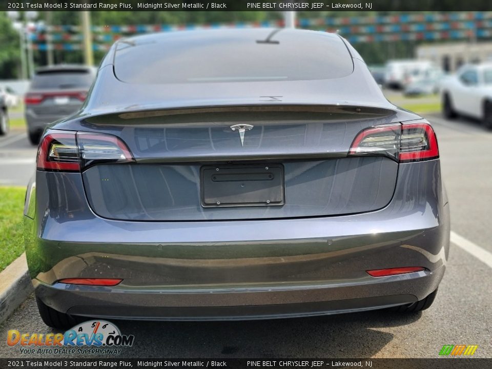 2021 Tesla Model 3 Standard Range Plus Midnight Silver Metallic / Black Photo #4
