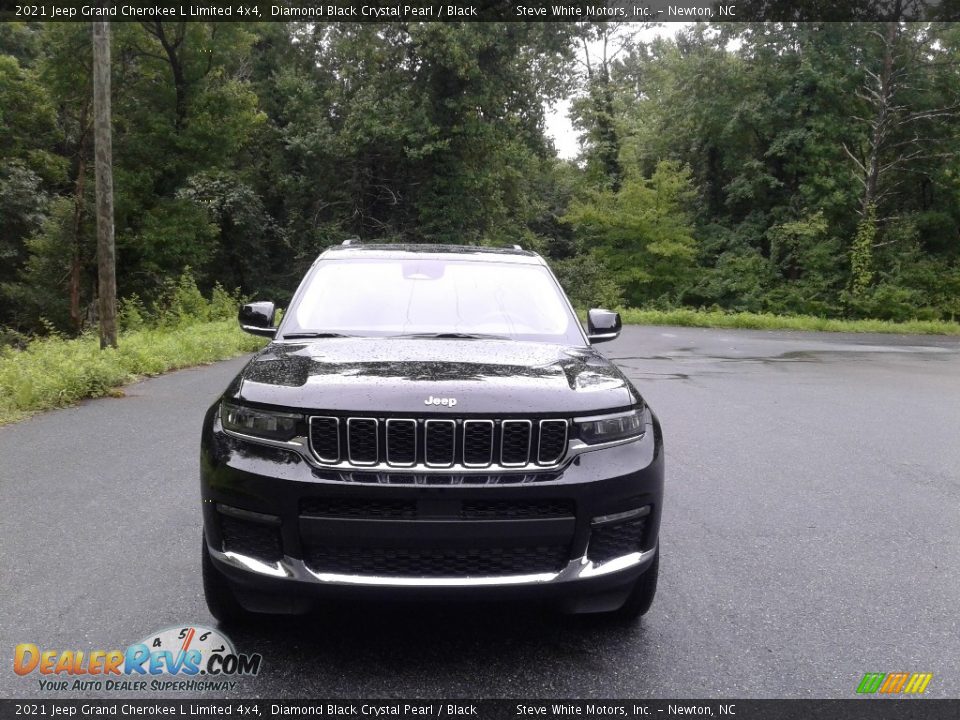 2021 Jeep Grand Cherokee L Limited 4x4 Diamond Black Crystal Pearl / Black Photo #3