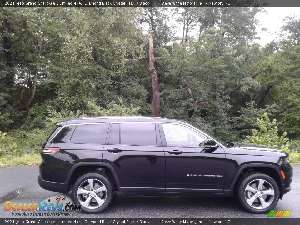 Diamond Black Crystal Pearl 2021 Jeep Grand Cherokee L Limited 4x4 Photo #5