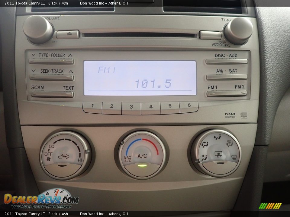 2011 Toyota Camry LE Black / Ash Photo #25