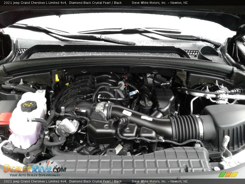 2021 Jeep Grand Cherokee L Limited 4x4 Diamond Black Crystal Pearl / Black Photo #9
