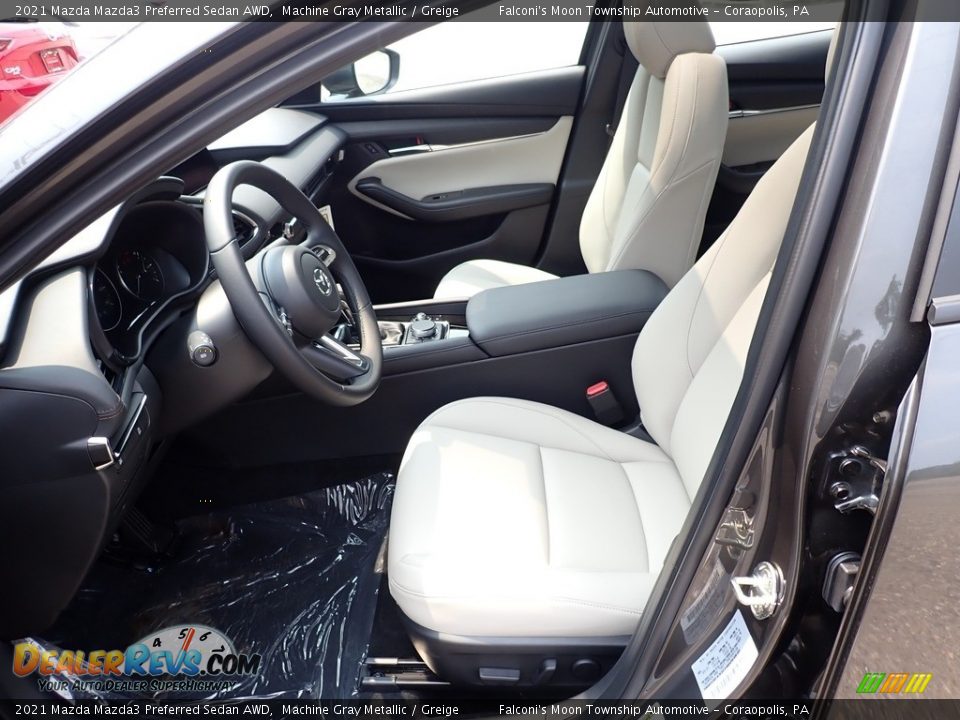 Greige Interior - 2021 Mazda Mazda3 Preferred Sedan AWD Photo #14