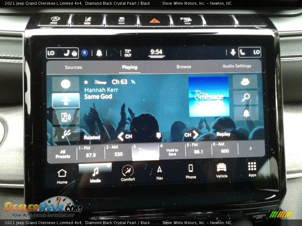 2021 Jeep Grand Cherokee L Limited 4x4 Diamond Black Crystal Pearl / Black Photo #21