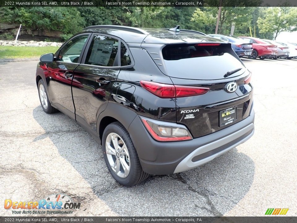 2022 Hyundai Kona SEL AWD Ultra Black / Black Photo #7