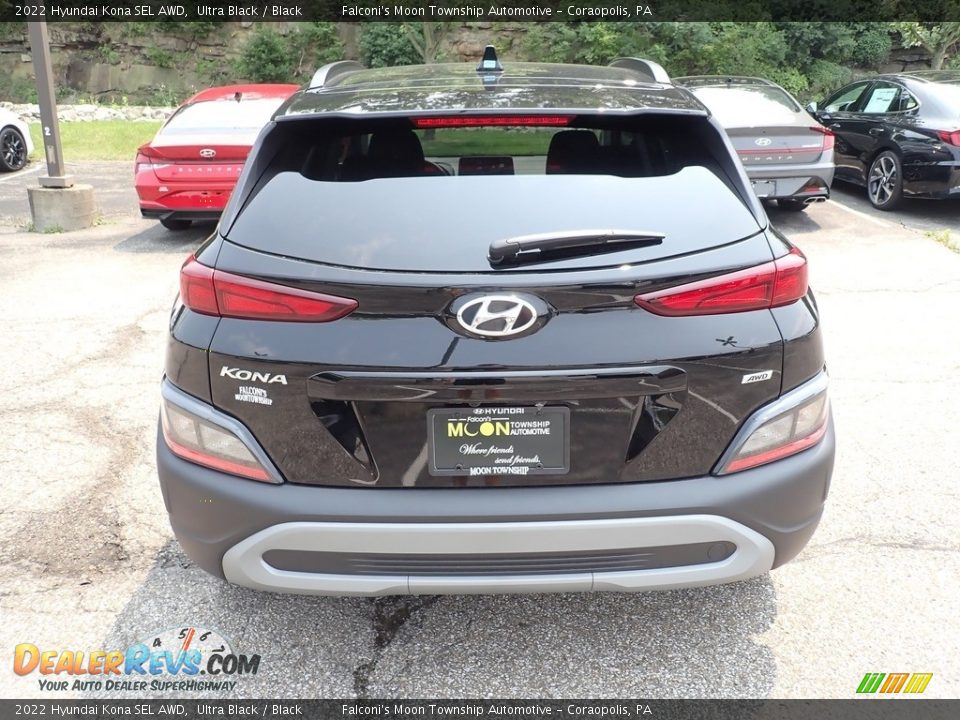 2022 Hyundai Kona SEL AWD Ultra Black / Black Photo #8