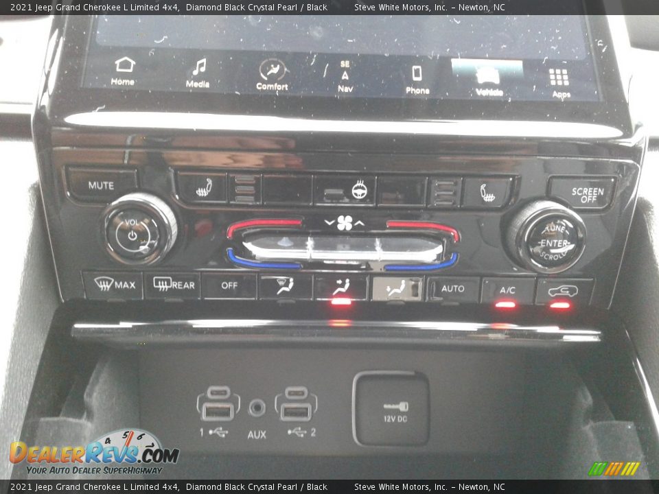 2021 Jeep Grand Cherokee L Limited 4x4 Diamond Black Crystal Pearl / Black Photo #25