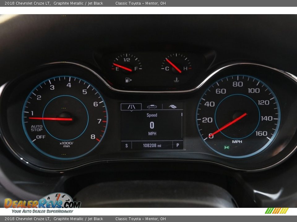 2018 Chevrolet Cruze LT Graphite Metallic / Jet Black Photo #8