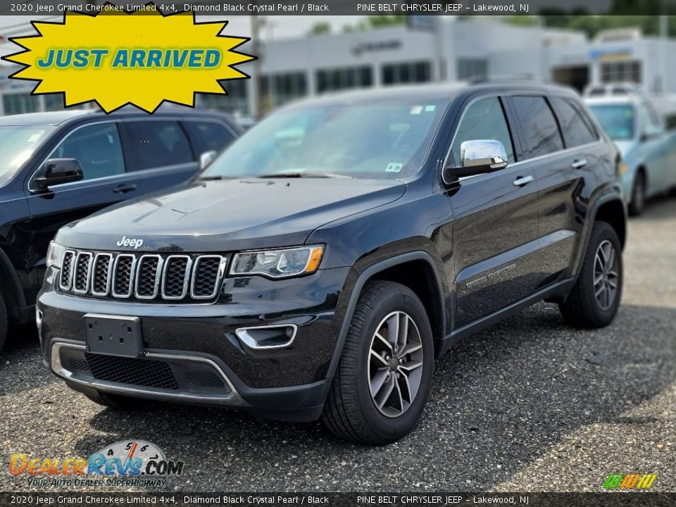 2020 Jeep Grand Cherokee Limited 4x4 Diamond Black Crystal Pearl / Black Photo #1