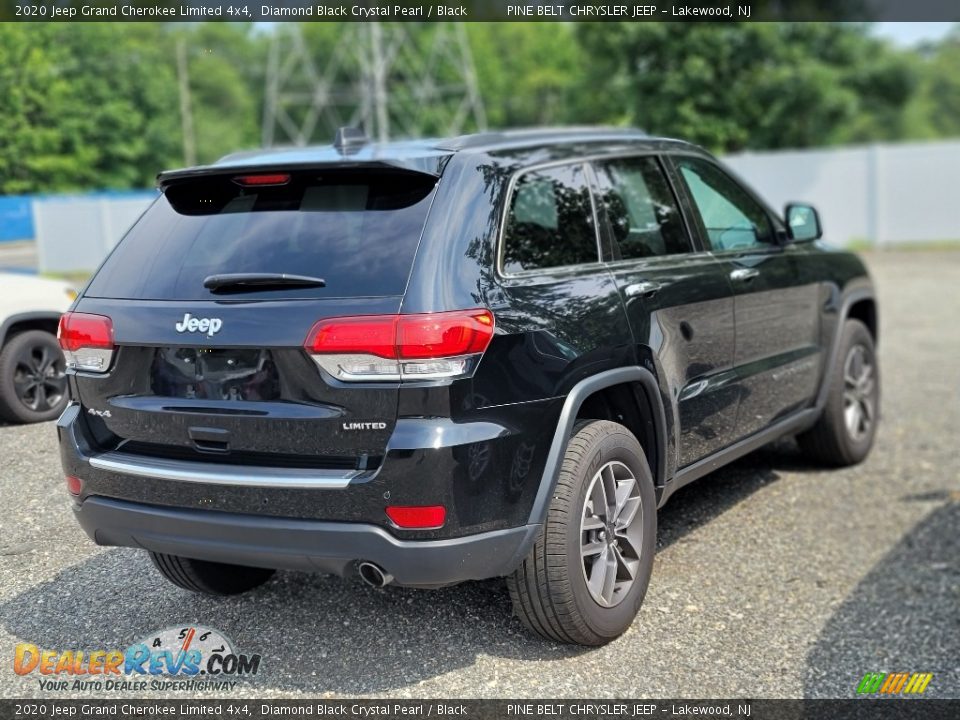 2020 Jeep Grand Cherokee Limited 4x4 Diamond Black Crystal Pearl / Black Photo #3