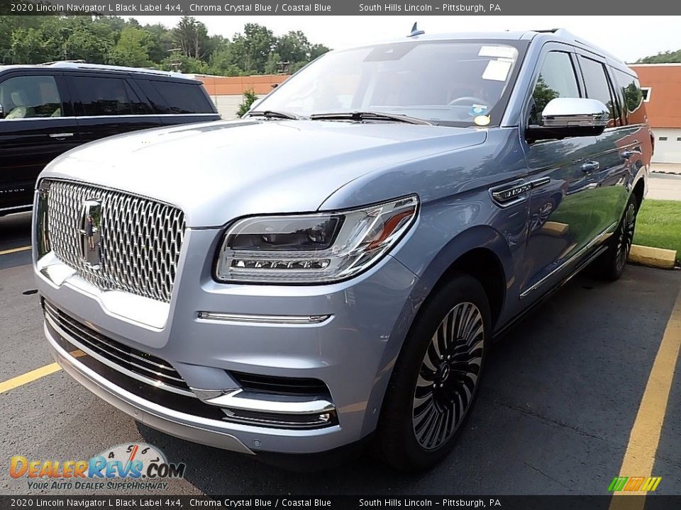 Chroma Crystal Blue 2020 Lincoln Navigator L Black Label 4x4 Photo #1