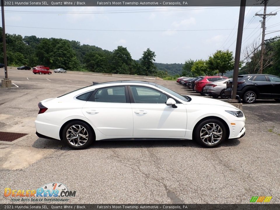 2021 Hyundai Sonata SEL Quartz White / Black Photo #1