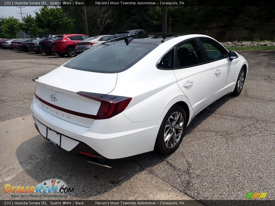 2021 Hyundai Sonata SEL Quartz White / Black Photo #2