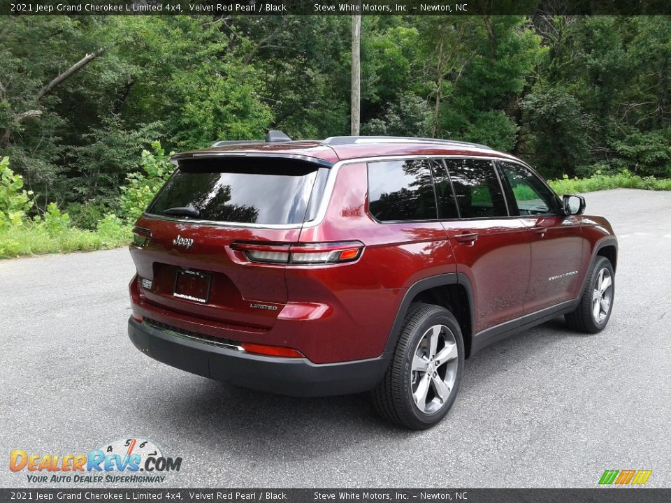 2021 Jeep Grand Cherokee L Limited 4x4 Velvet Red Pearl / Black Photo #6