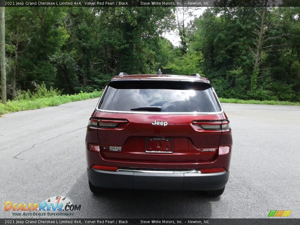 2021 Jeep Grand Cherokee L Limited 4x4 Velvet Red Pearl / Black Photo #7