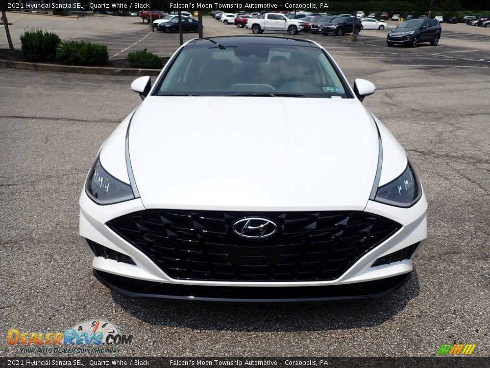 2021 Hyundai Sonata SEL Quartz White / Black Photo #4