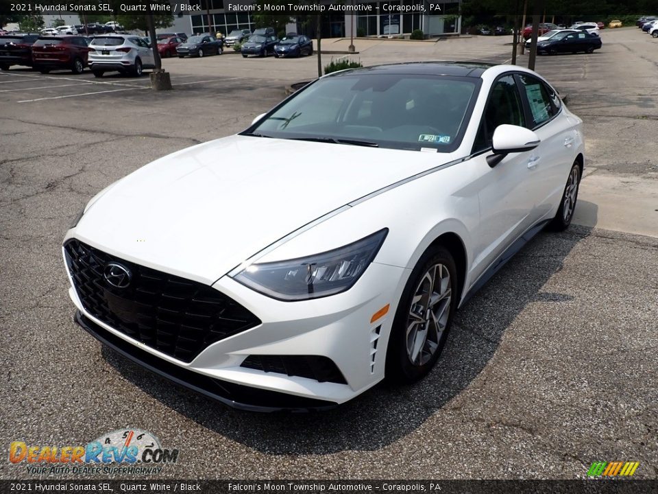 2021 Hyundai Sonata SEL Quartz White / Black Photo #5