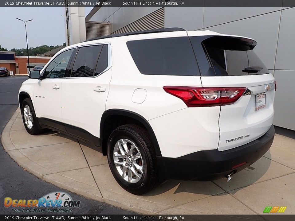 2019 Chevrolet Traverse LT AWD Summit White / Jet Black Photo #3