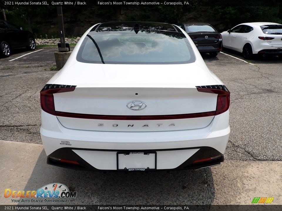 2021 Hyundai Sonata SEL Quartz White / Black Photo #8