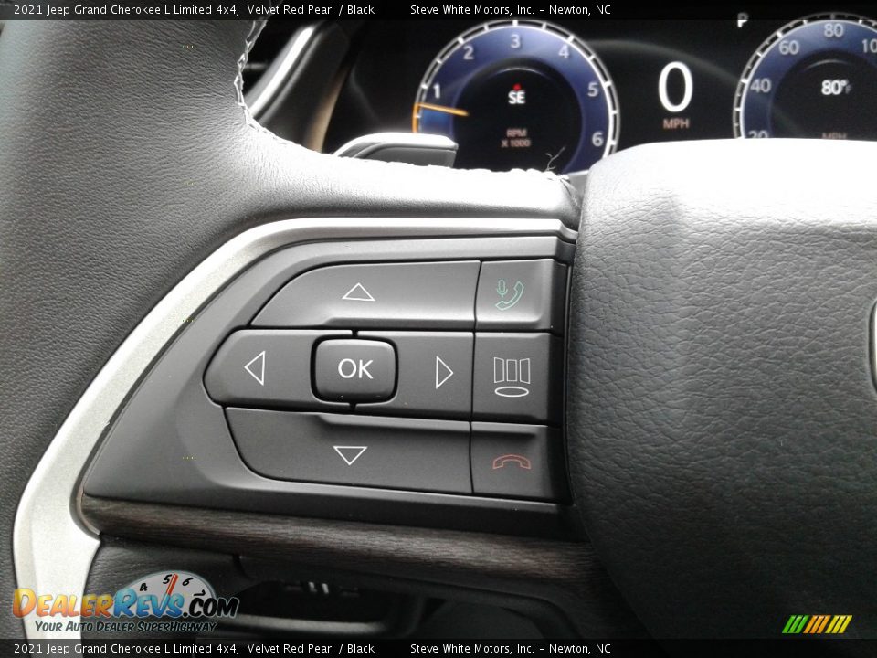 2021 Jeep Grand Cherokee L Limited 4x4 Velvet Red Pearl / Black Photo #16