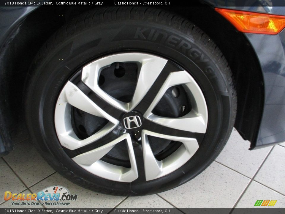 2018 Honda Civic LX Sedan Cosmic Blue Metallic / Gray Photo #5