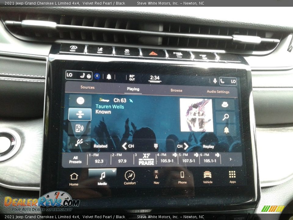 2021 Jeep Grand Cherokee L Limited 4x4 Velvet Red Pearl / Black Photo #19