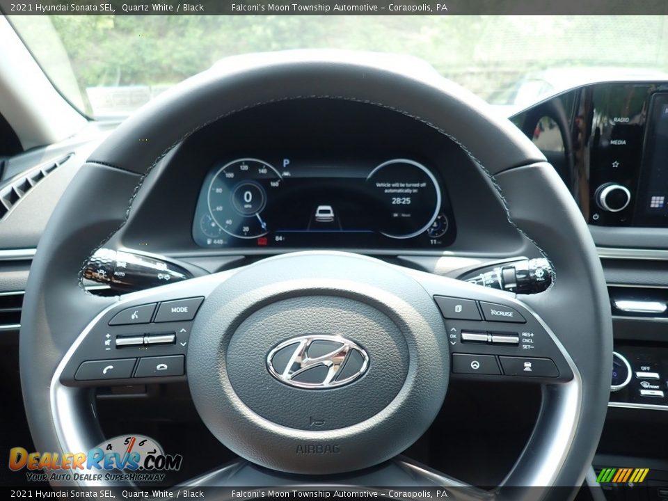 2021 Hyundai Sonata SEL Quartz White / Black Photo #18