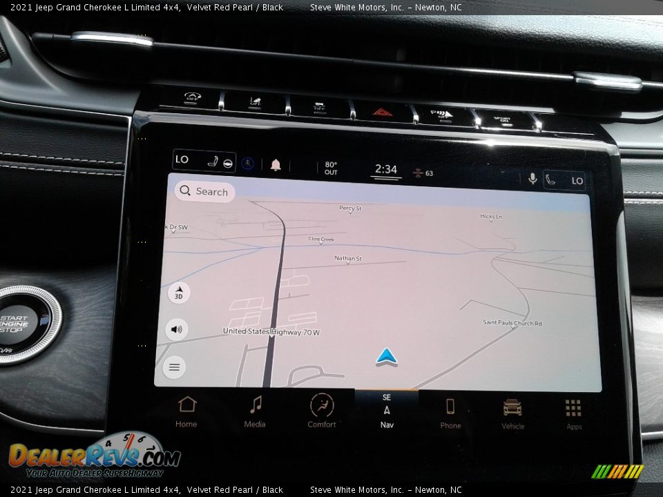 2021 Jeep Grand Cherokee L Limited 4x4 Velvet Red Pearl / Black Photo #20