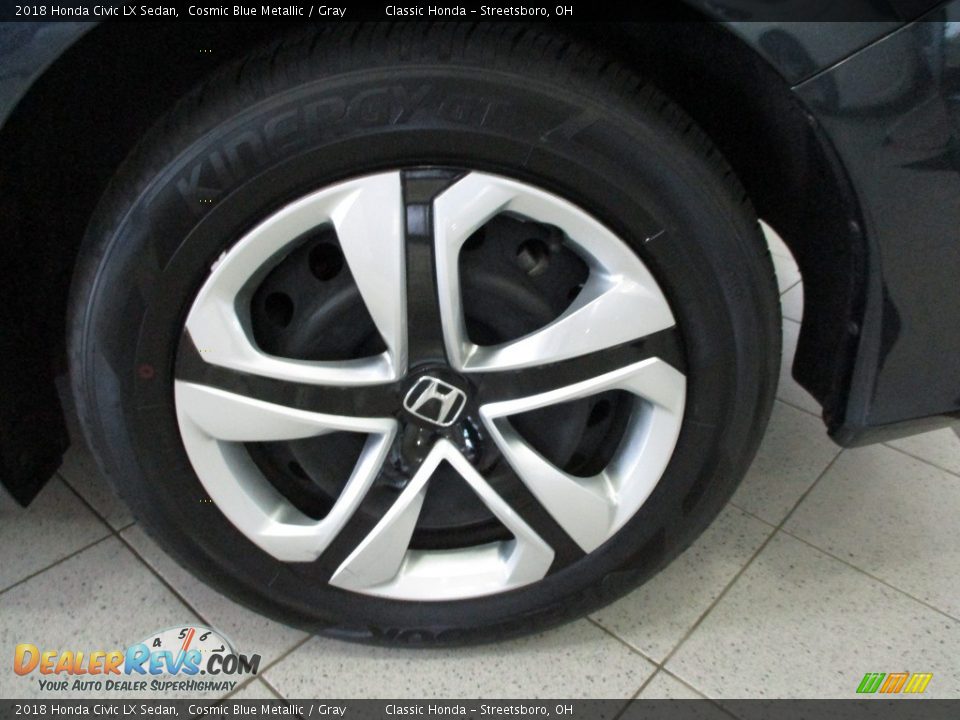 2018 Honda Civic LX Sedan Cosmic Blue Metallic / Gray Photo #11