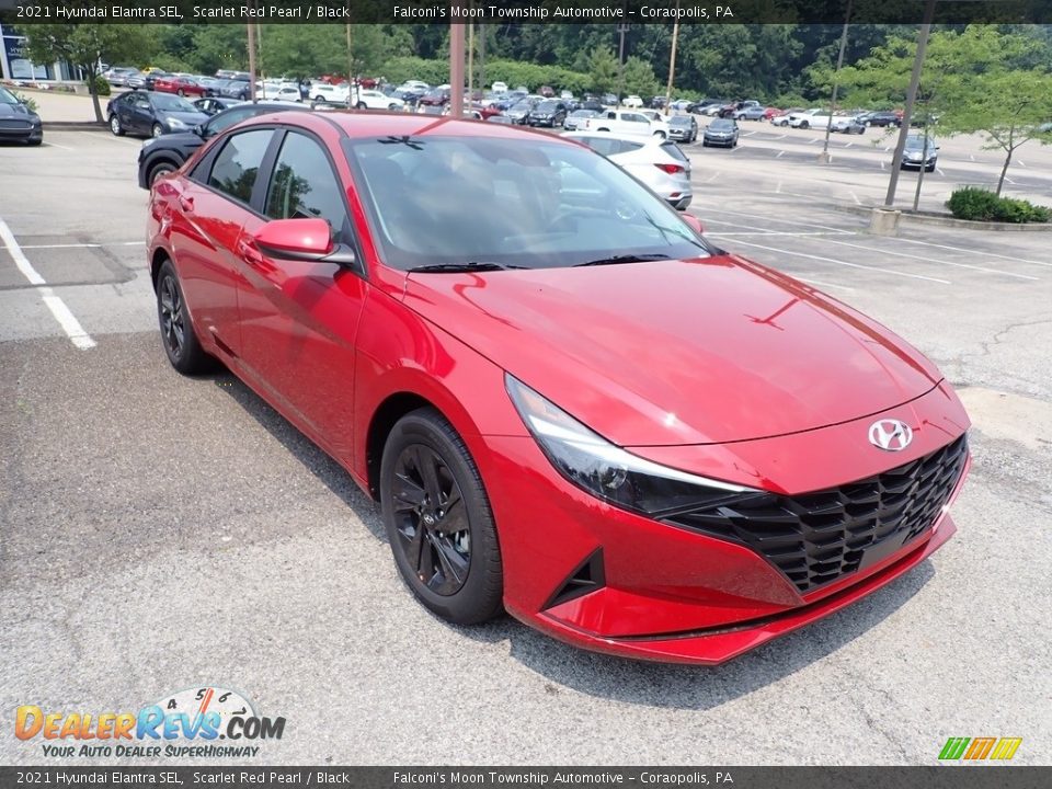 2021 Hyundai Elantra SEL Scarlet Red Pearl / Black Photo #3