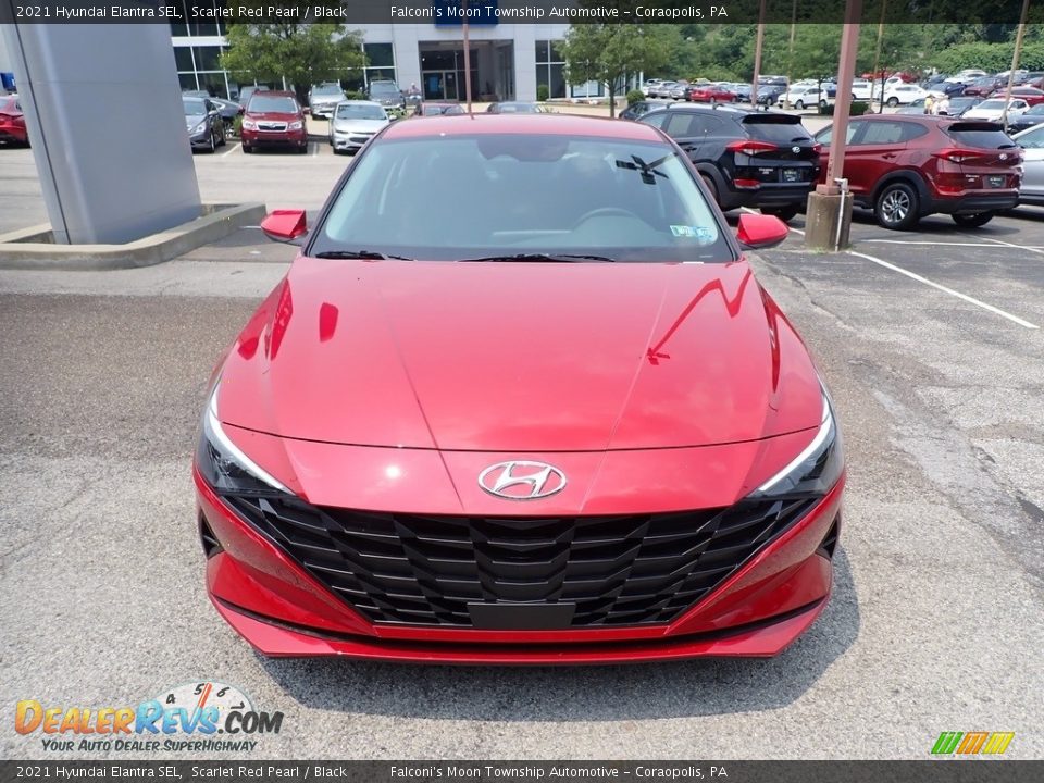 2021 Hyundai Elantra SEL Scarlet Red Pearl / Black Photo #4