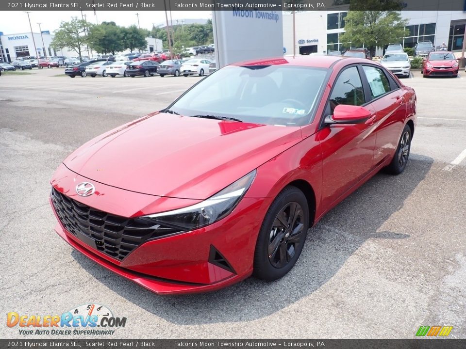 2021 Hyundai Elantra SEL Scarlet Red Pearl / Black Photo #5