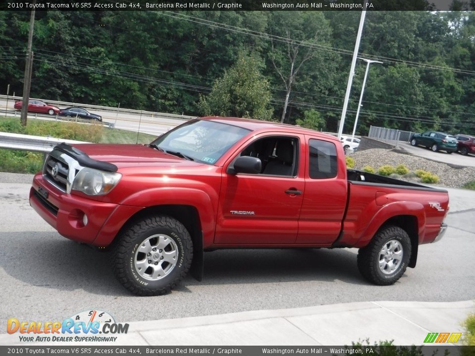 2010 Toyota Tacoma V6 SR5 Access Cab 4x4 Barcelona Red Metallic / Graphite Photo #13