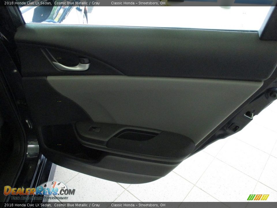 2018 Honda Civic LX Sedan Cosmic Blue Metallic / Gray Photo #17