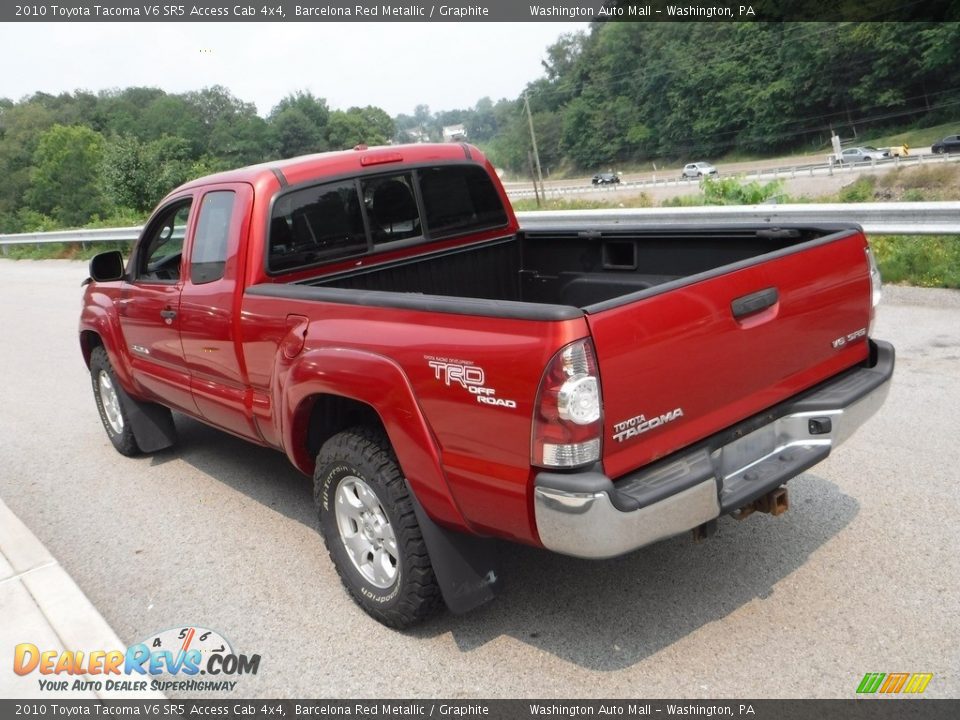 2010 Toyota Tacoma V6 SR5 Access Cab 4x4 Barcelona Red Metallic / Graphite Photo #14