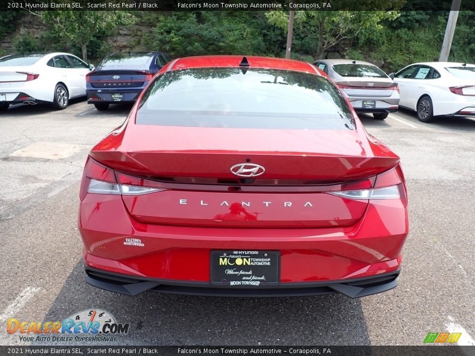 2021 Hyundai Elantra SEL Scarlet Red Pearl / Black Photo #8