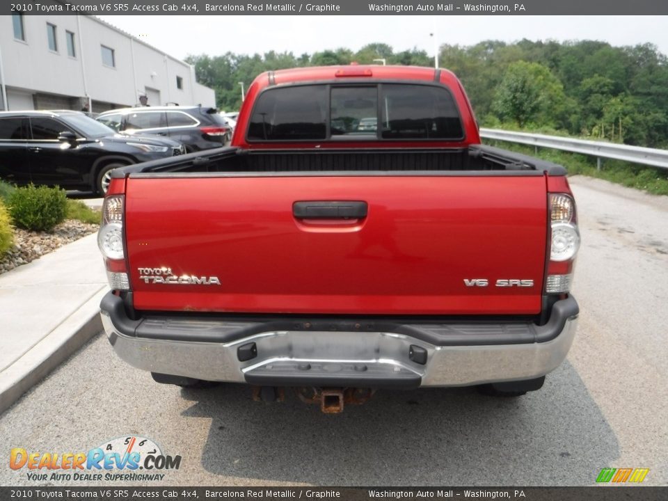 2010 Toyota Tacoma V6 SR5 Access Cab 4x4 Barcelona Red Metallic / Graphite Photo #15