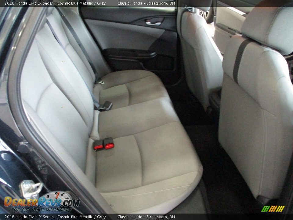 2018 Honda Civic LX Sedan Cosmic Blue Metallic / Gray Photo #19