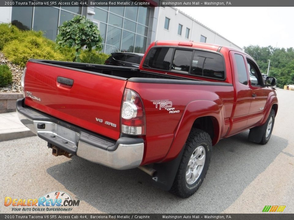 2010 Toyota Tacoma V6 SR5 Access Cab 4x4 Barcelona Red Metallic / Graphite Photo #16