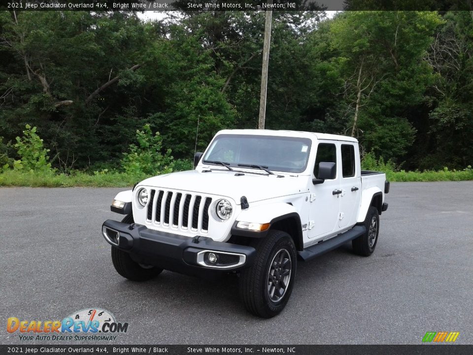 2021 Jeep Gladiator Overland 4x4 Bright White / Black Photo #2